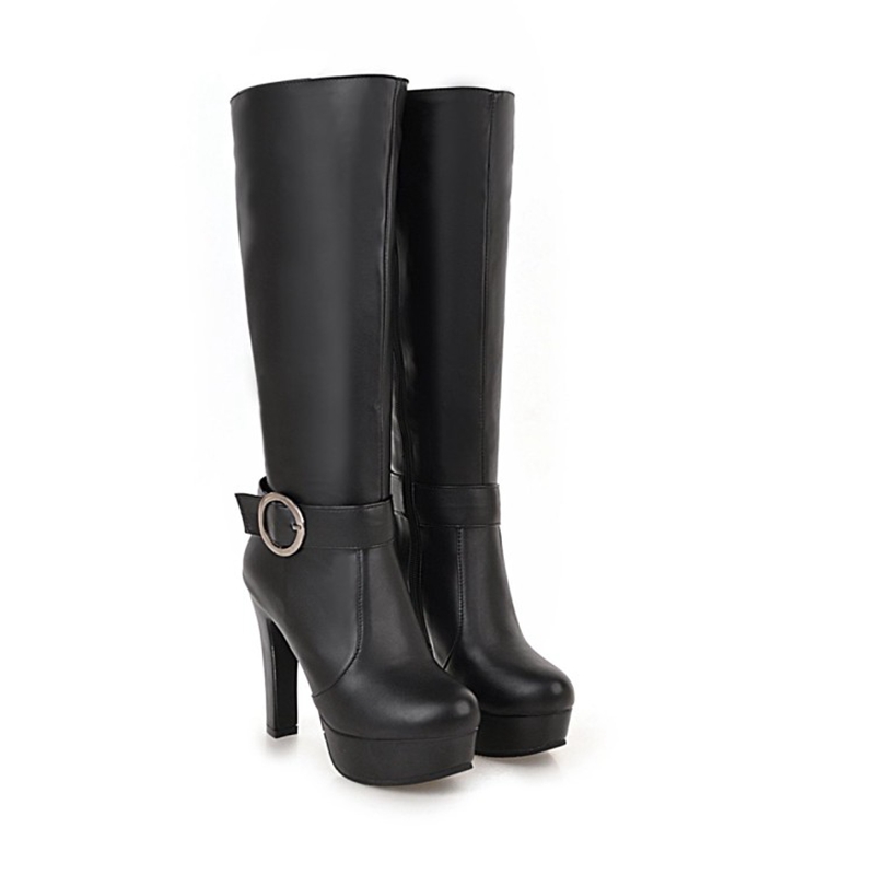 Riding Boot Short - Botas hasta la rodilla para mujer,