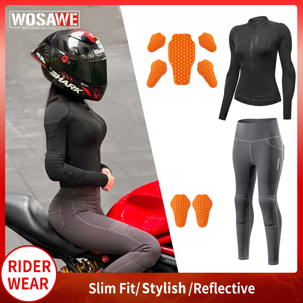 Motorcycle Gear Full Suit - Traje de Chaqueta y Pantalones de
