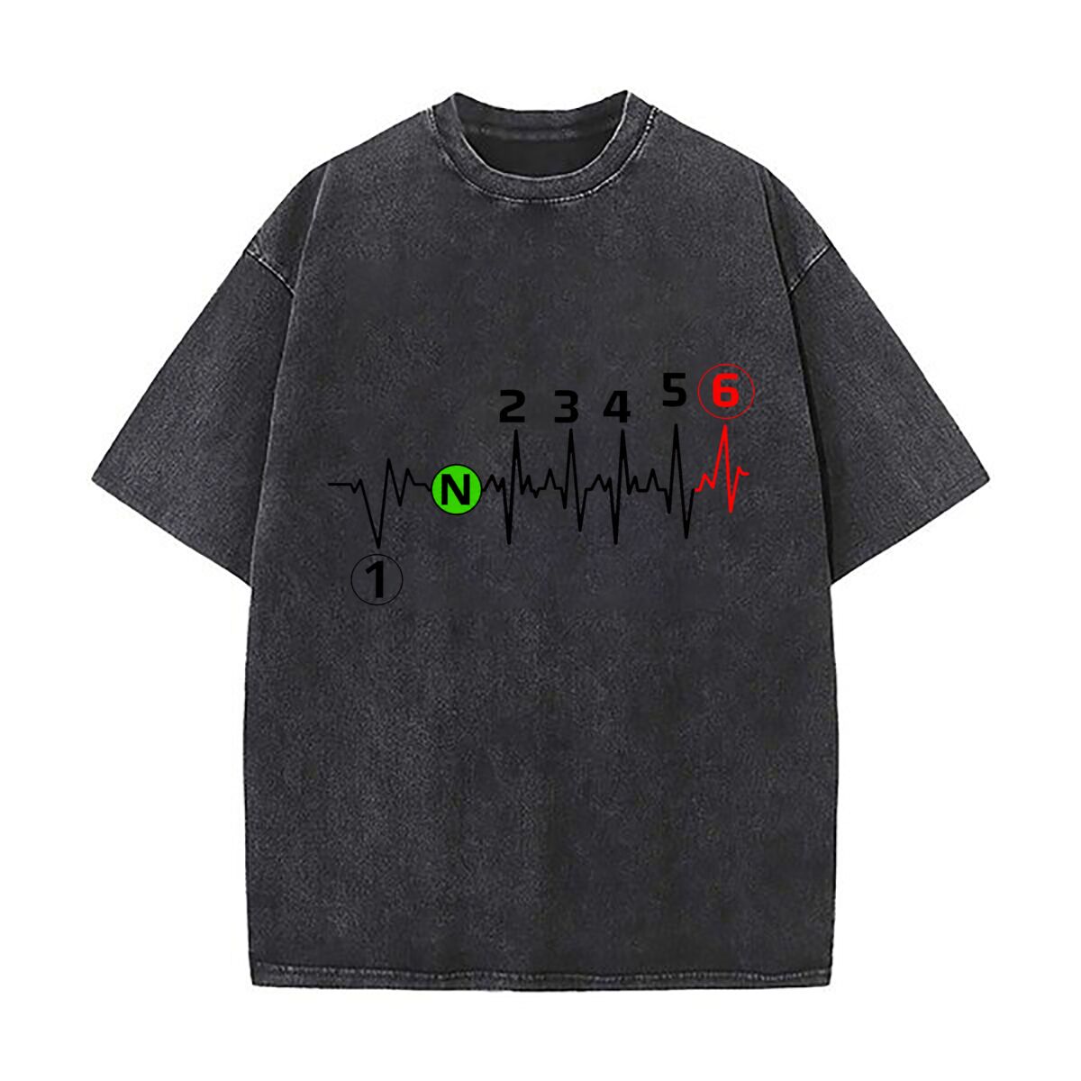 Motorcycle Gear Wash - Camisetas de estilo urbano holgadas con