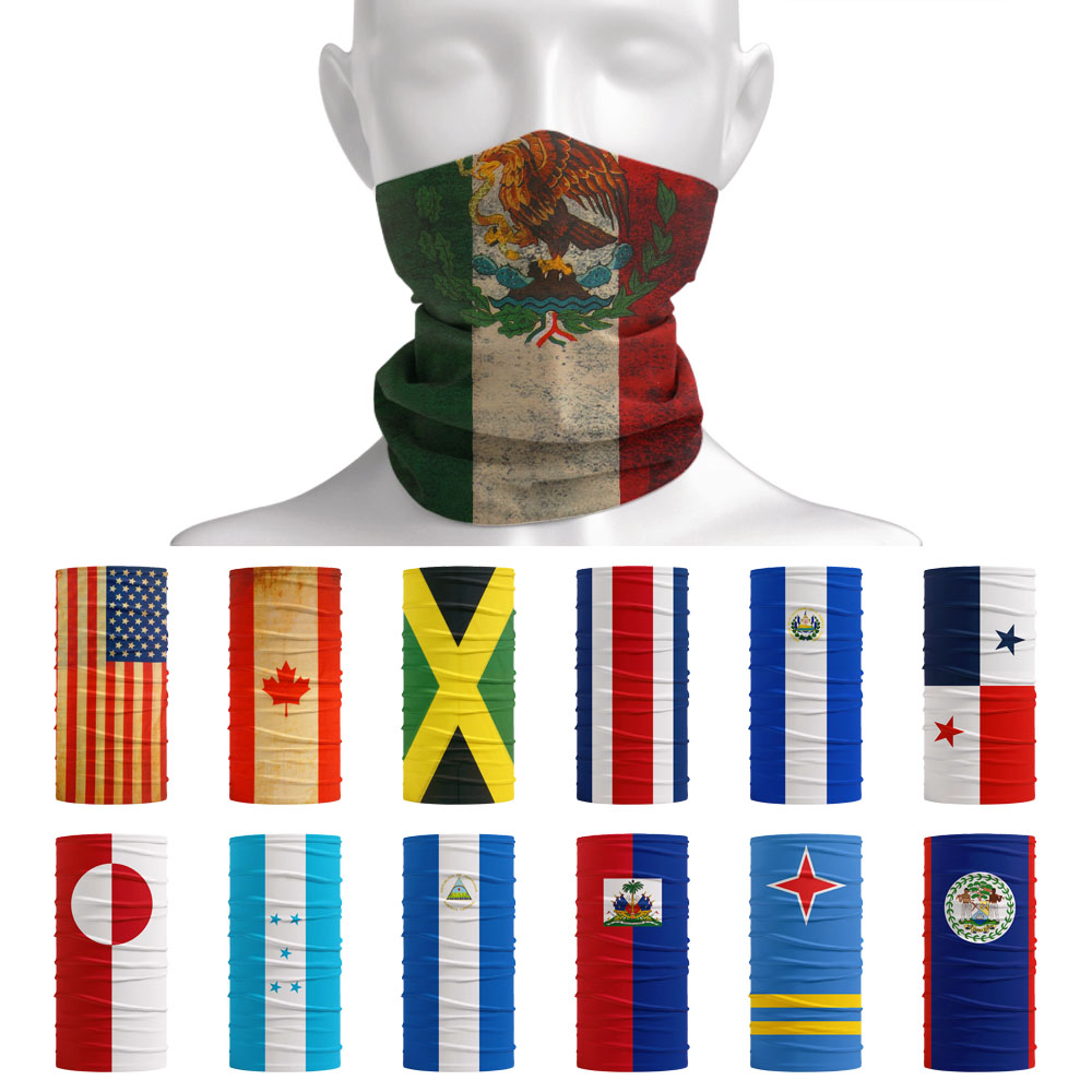 Motorcycle Gear - Bandana con banderas nacionales de América