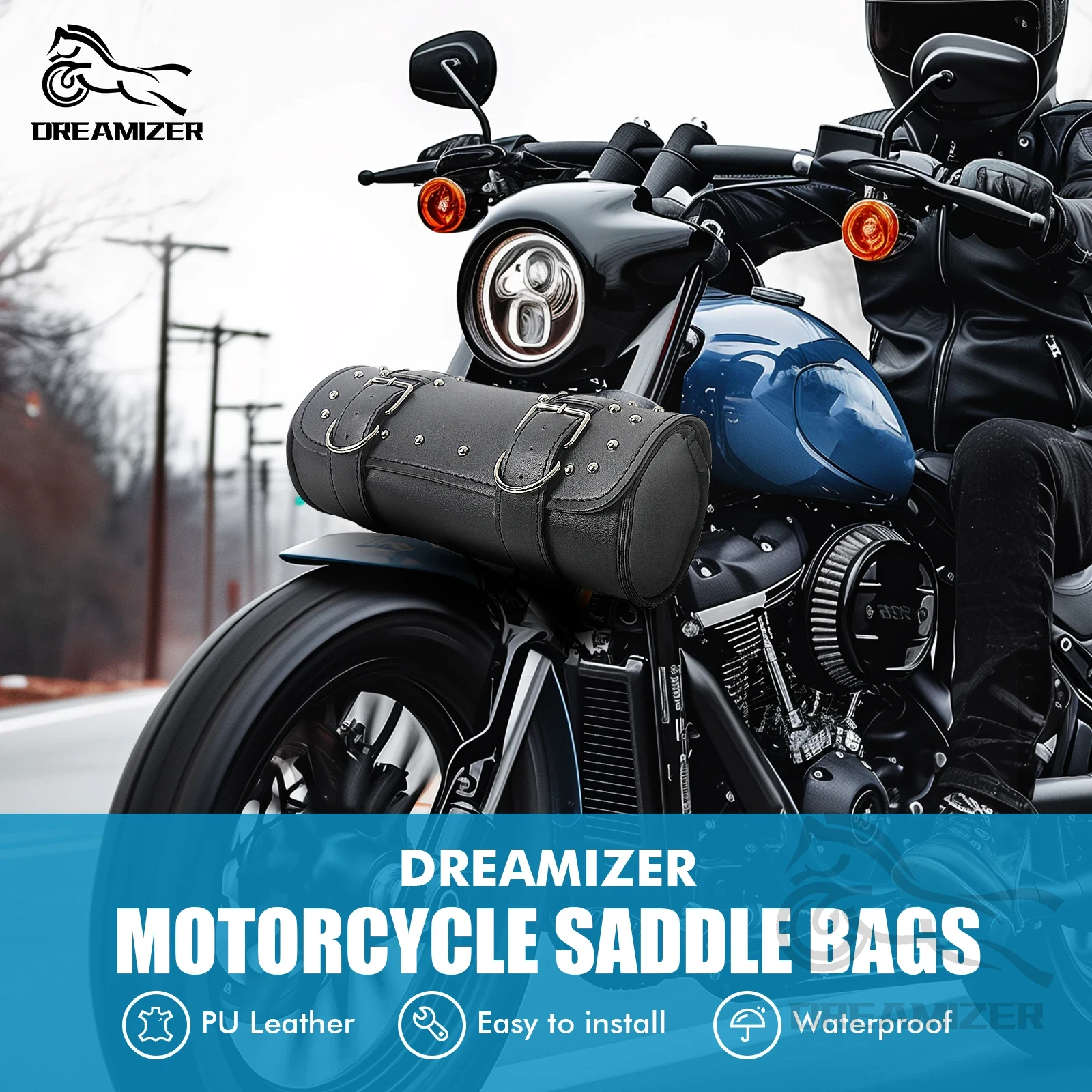 Motorcycle Gear Backpack - Bolsa de herramientas para horquilla delantera