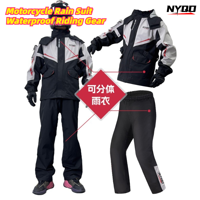 Motorcycle Gear Full Suit - Traje Impermeable para Motocicleta, Chaqueta y