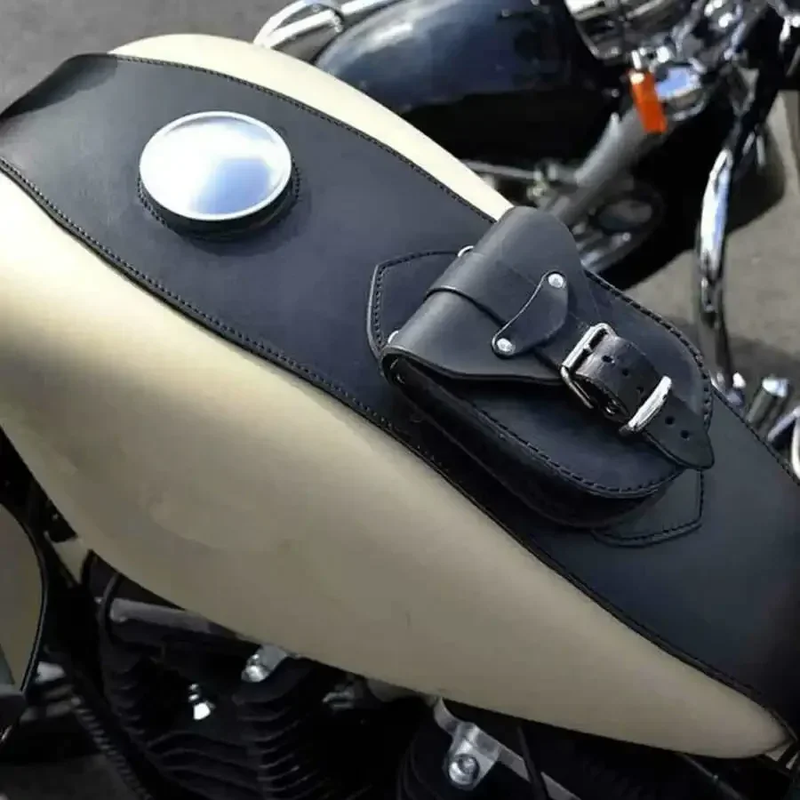 Tanque de combustible de cuero - Motorcycle Gear Backpack reseña y precio