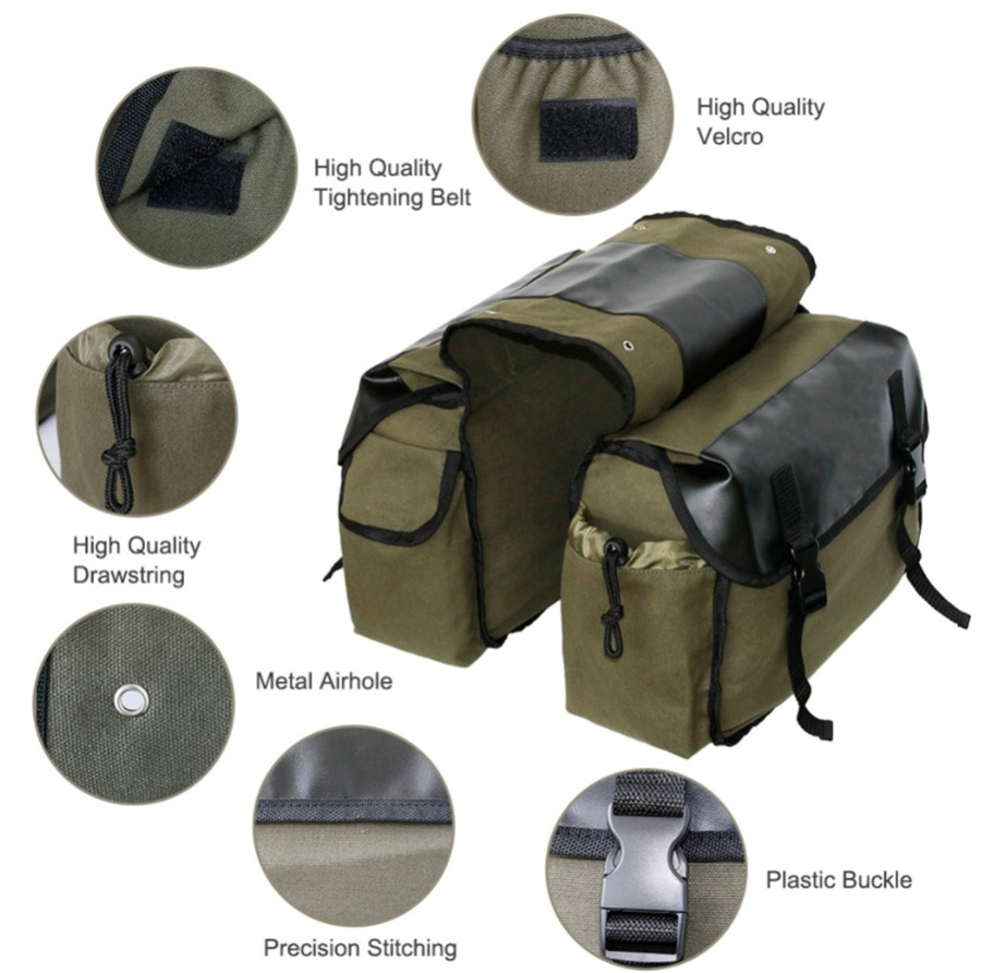Alforja trasera de cuero de lo - Motorcycle Gear Backpack reseña y precio