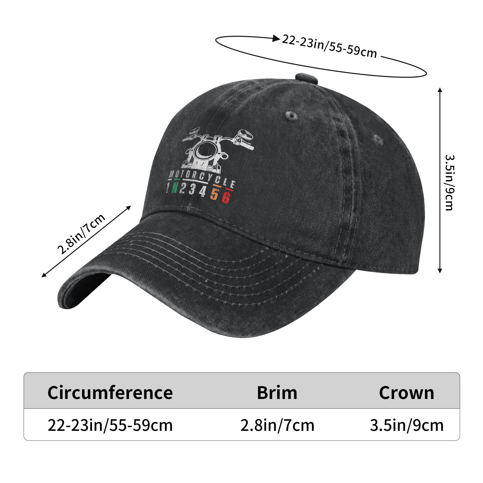 1N23456 Gorras de Béisbol para - Motorcycle Gear Wash reseña y precio