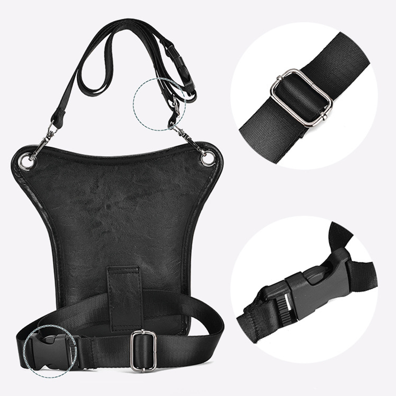Riñonera de cuero Pu Vintage p - Motorcycle Gear Backpack reseña y precio